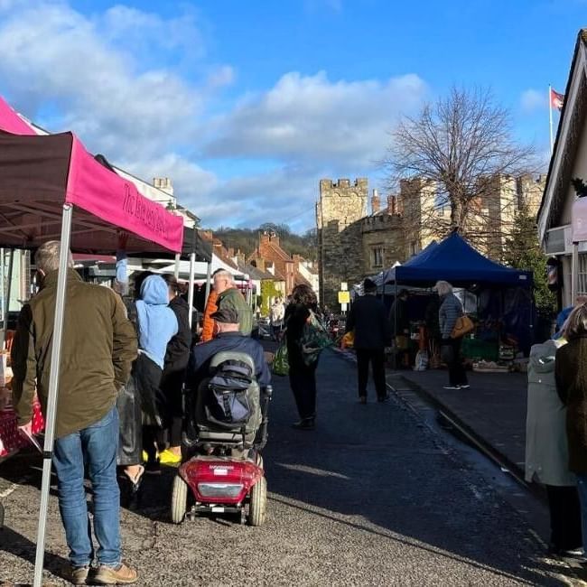 People exploring Buckingham Market