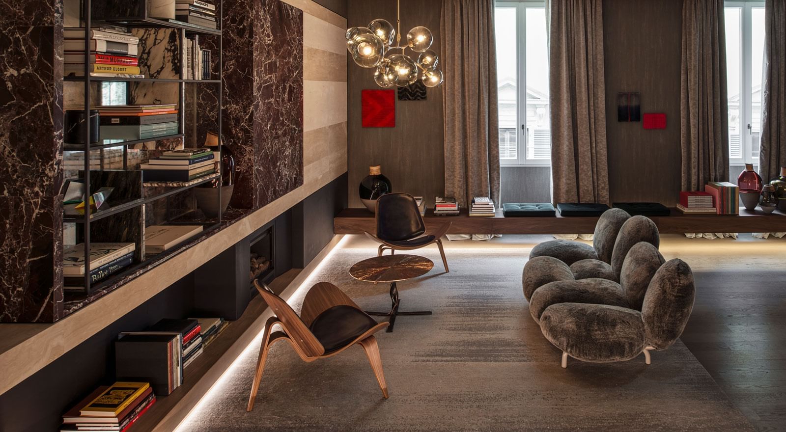 lobby con sedie hansen fendi private suites