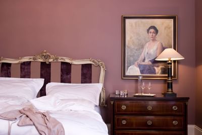 Kaiser Suite Bedroom at Patrick Hellman Schlosshotel