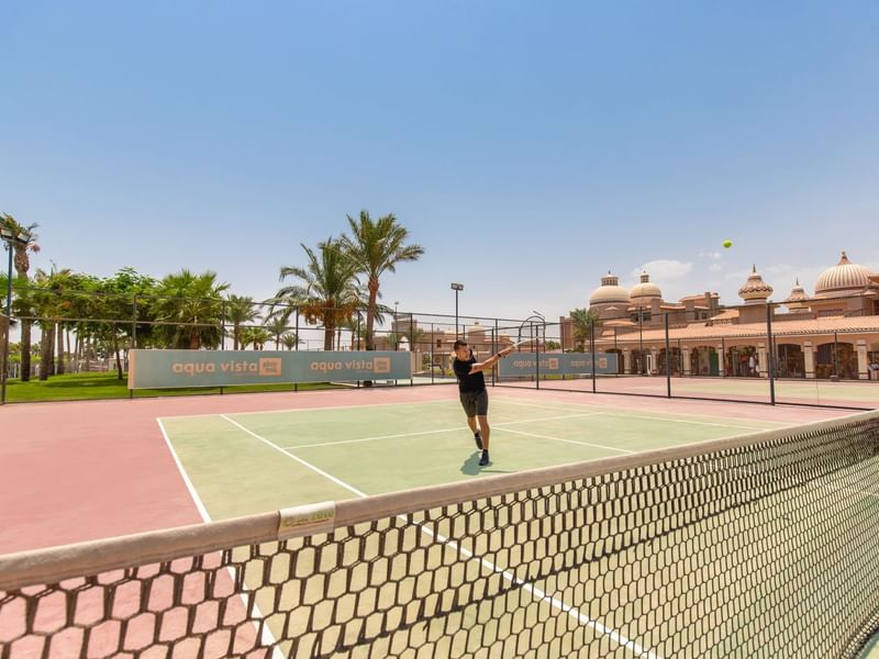Outdoor Tennis at Pickalbatros Aqua Vista Resort in Hurghada