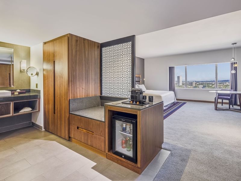 Junior Suite, 1 King bedroom & vanity at FA Hotels & Resorts