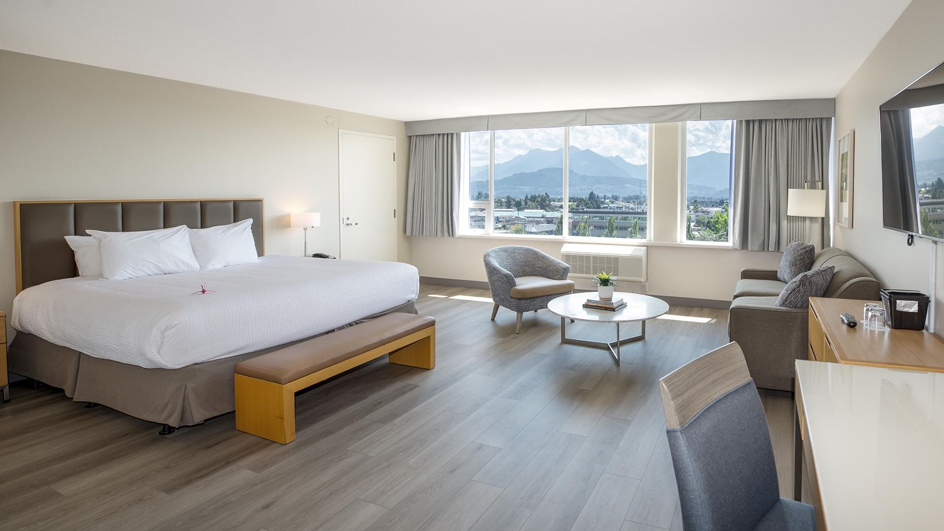 Spacious room with beautiful view at a Coast Hotel
