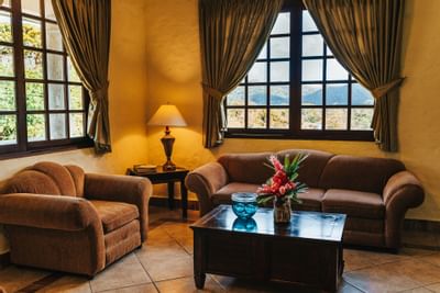 Área de Sala de Estar en Habitación Clásica en Hotel Los Mandarinos