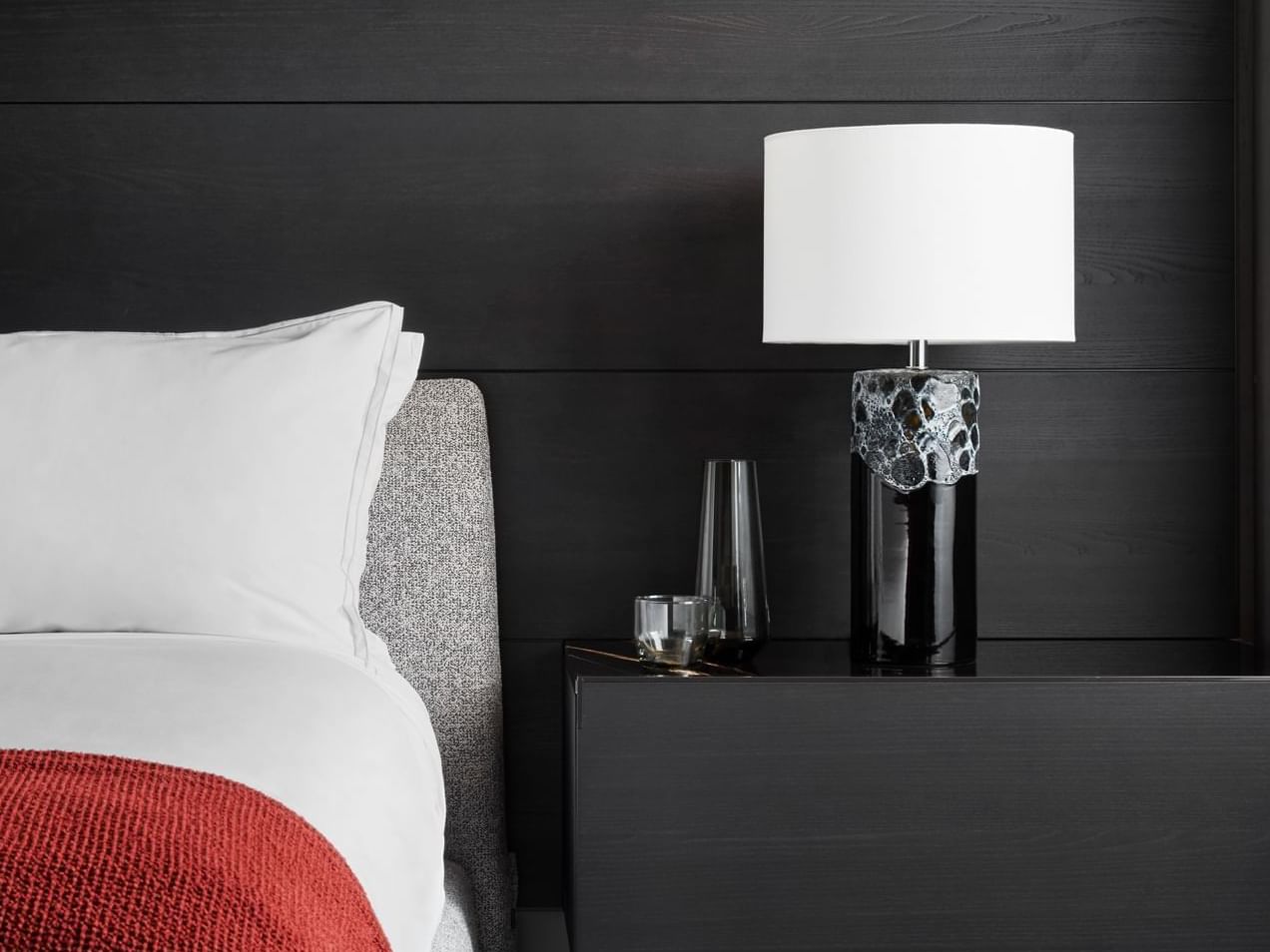 Nightstand in Poliform Penthouse at Gansevoort Meatpacking NYC