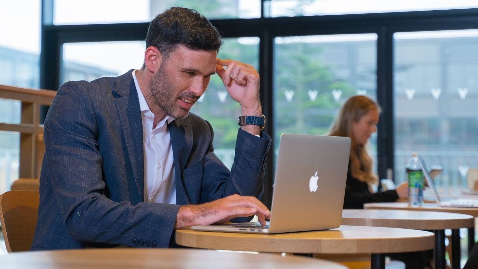 Businessman working with a laptop at Village Hotel Coventry