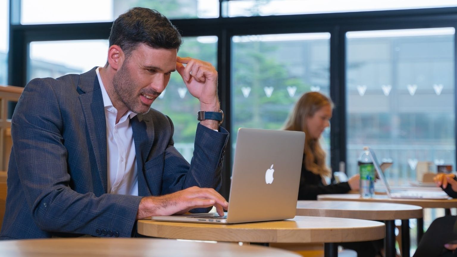 Businessman working with a laptop at Village Hotel Coventry