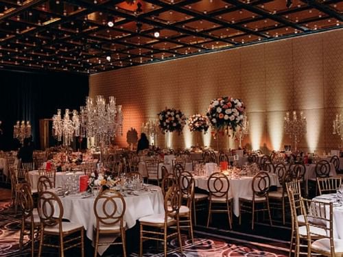 Wedding décor at Sofitel Sydney Wentworth