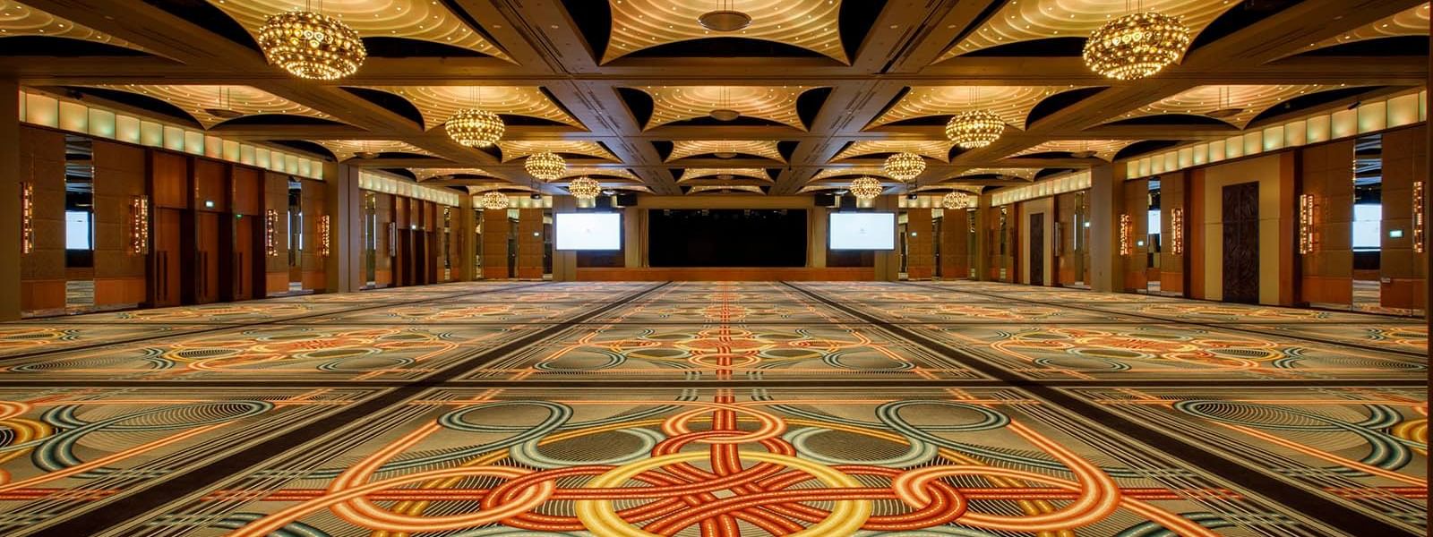 Interior of Palladium event room at Crown Hotel Melbourne