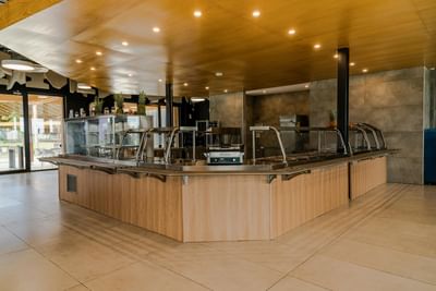 Serving area in The Food Hub at The Hub Acunmeyda