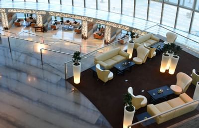 Kufic Lounge at The Torch Doha Hotel in Qatar