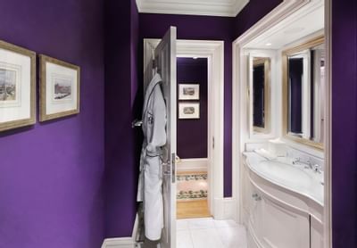 King Deluxe Room Bathroom at Patrick Hellman Schlosshotel
