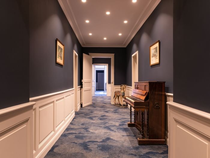 Corridor at Hotel Anne d'Anjou in Saumur, France