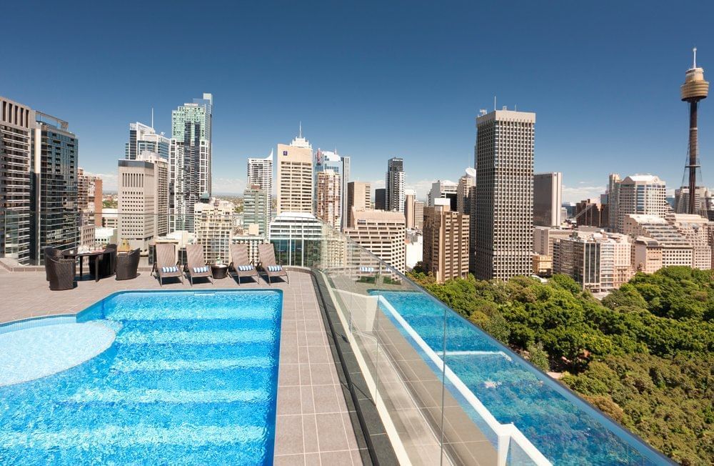 Outdoor pool at Pullman Sydney Hyde Park