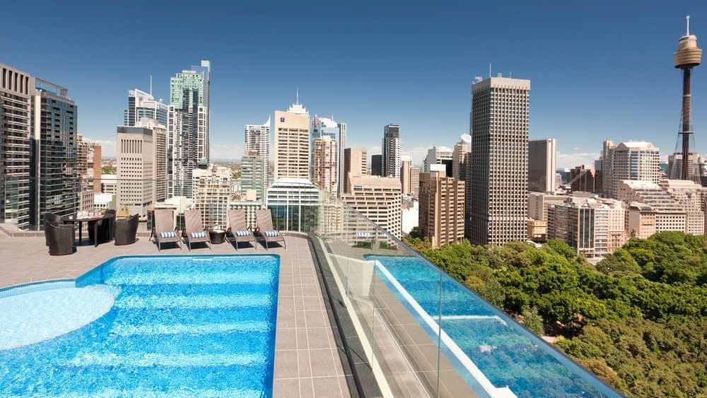 Outdoor pool at Pullman Sydney Hyde Park