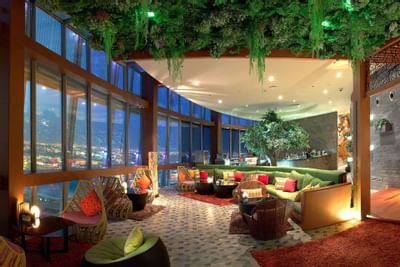 Torch Tea Garden at The Torch Doha Hotel in Qatar