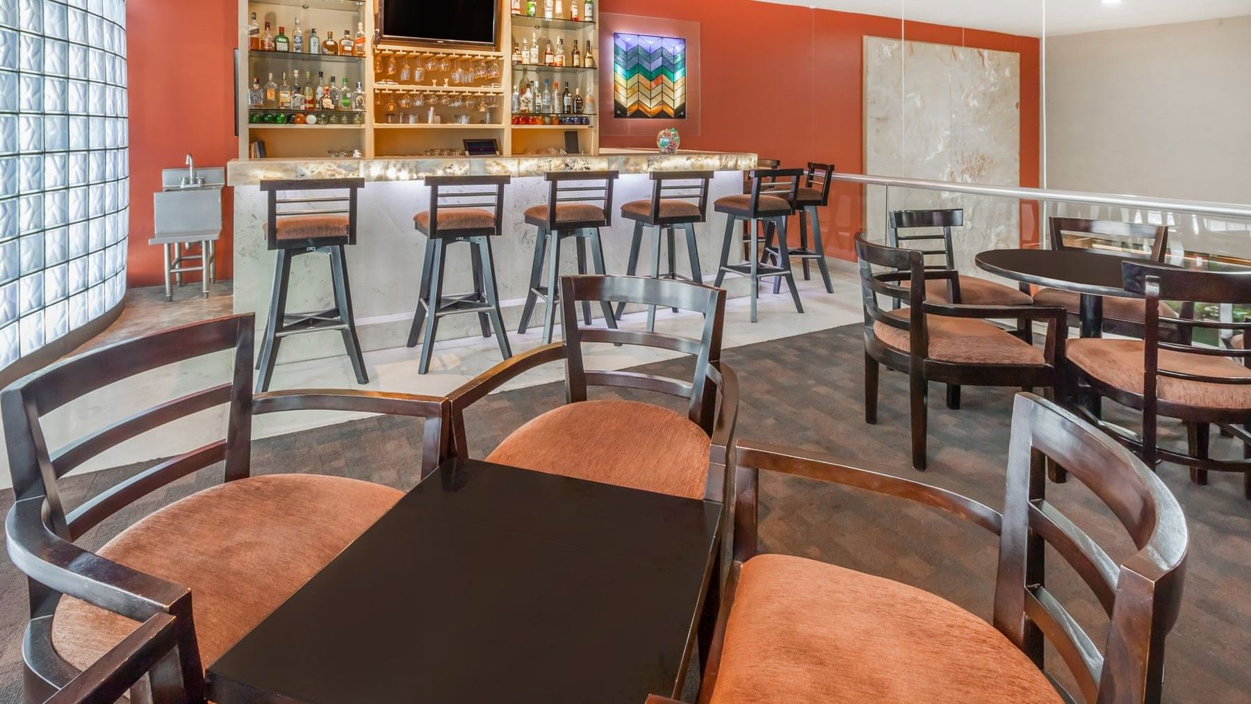 Bar space with dining area at Gamma Colima Garden