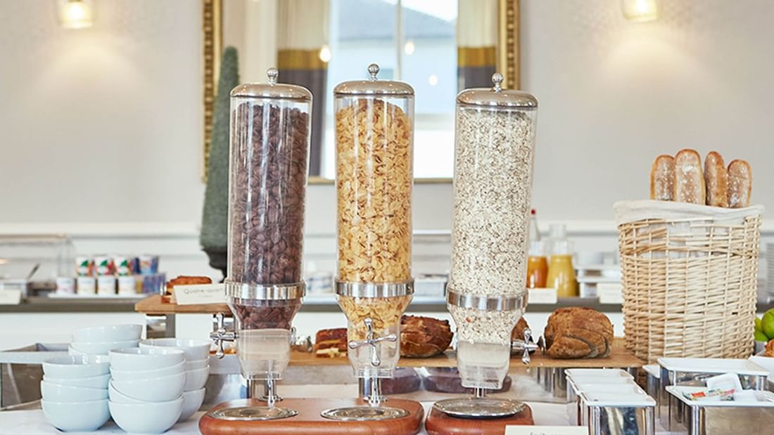 Breakfast at Hôtel-Club Cosmos in Contrexéville, France