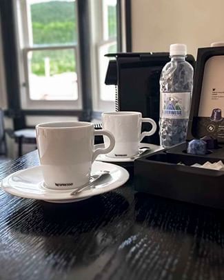 Coffee and water, guest room amenities