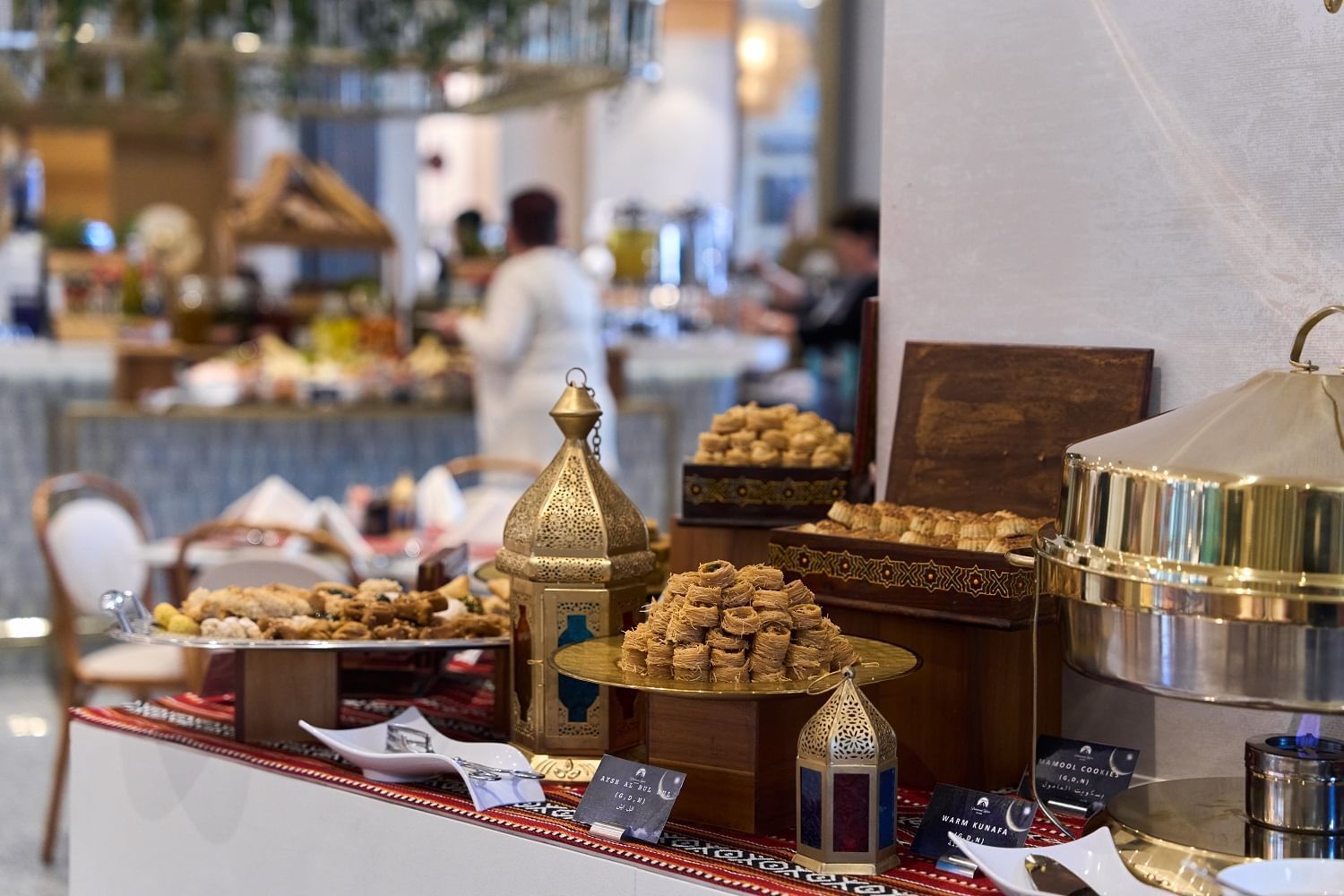 Turkish sweets in Iftar Buffet of Cinescope Restaurant at Paramount Hotel Midtown