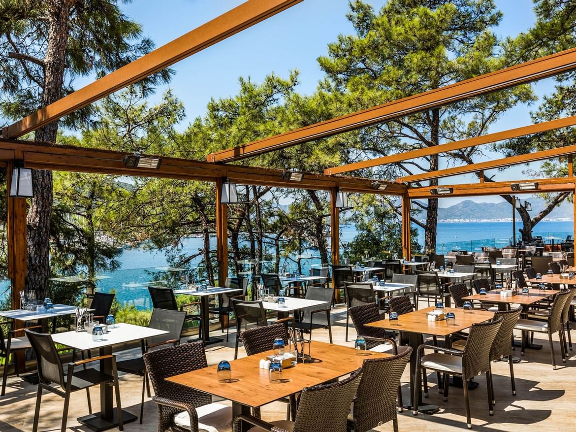 Marmaris Bay Resort'taki Meydan restoranının içi