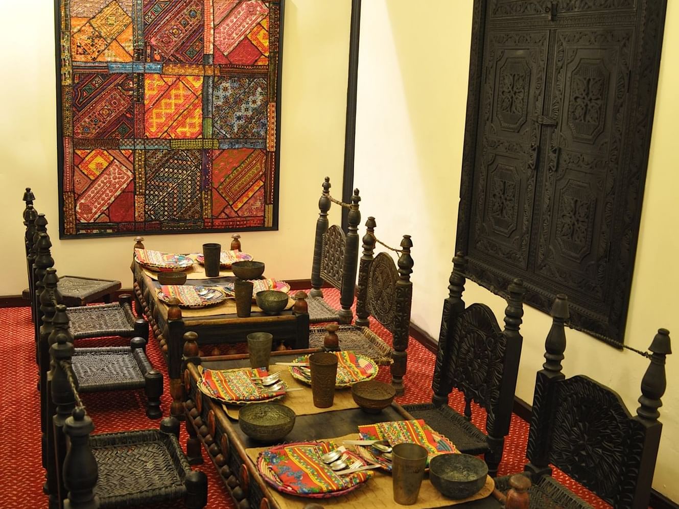 Interior of the Wali lounge at Swat Serena Hotel