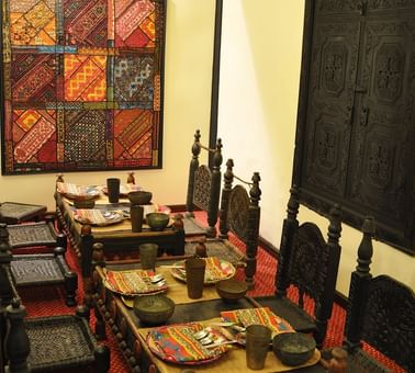 Interior of the Wali lounge at Swat Serena Hotel