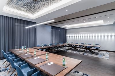 U-shaped set-up in Ovation meeting room at Innovation Hotel