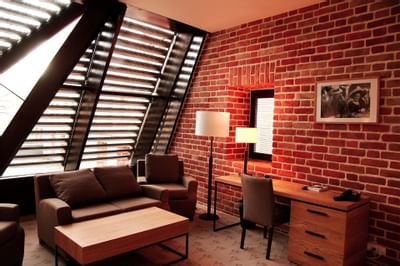 Executive Room Lounge & workspace at The Granary La Suite Hotel