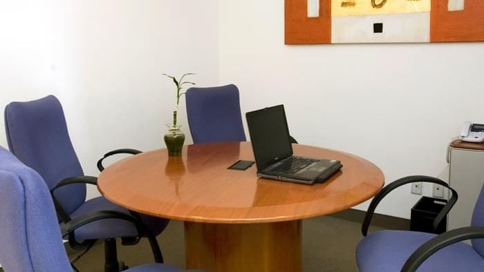 Conference table set up at One San Luis Potosí Glorieta Juárez