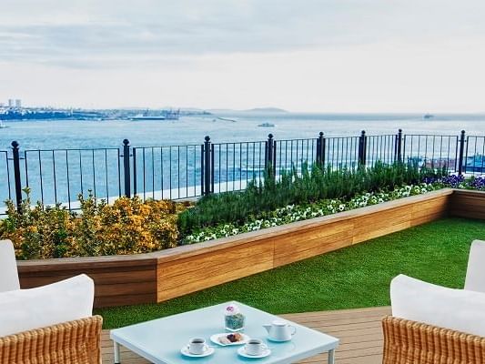 Terrace area at CVK Park Prestige Suites