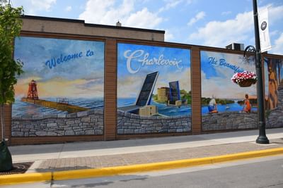 Downtown Charlevoix art