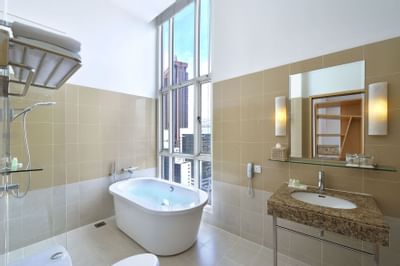 Bathing area of 10ROOMS at Hotel Capitol Kuala Lumpur