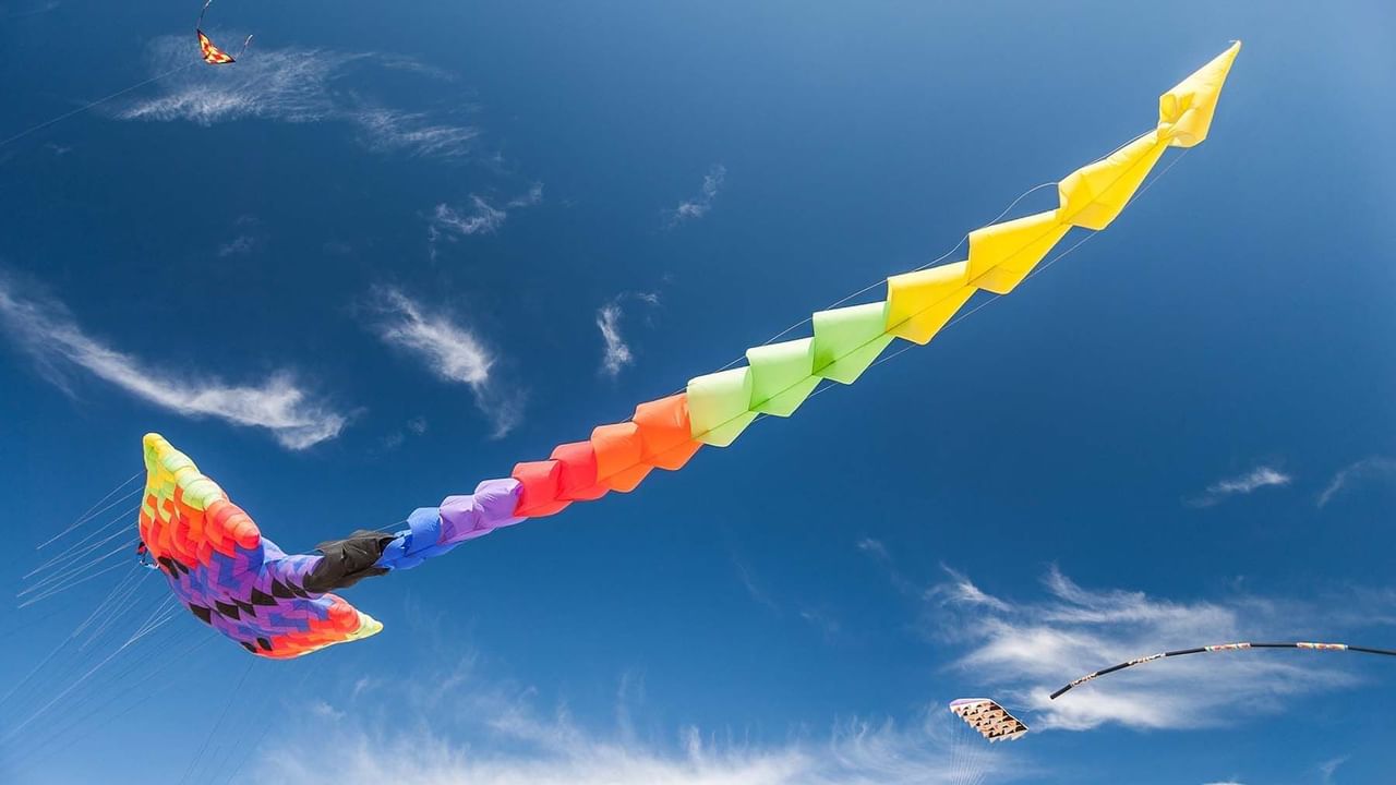 Colorful kite in the sky