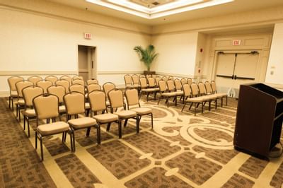 conference room with chairs