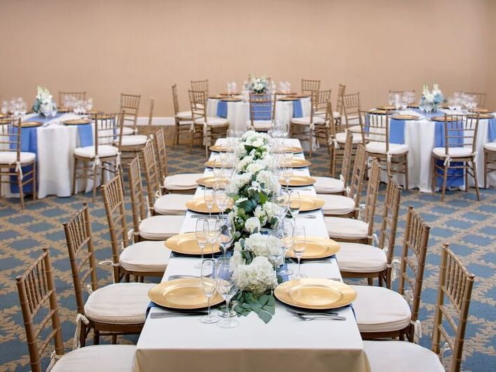 Regency Ballroom arranged for a wedding at Westford Regency