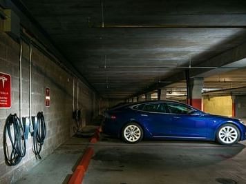 Underground parking area of Plaza Inn & Suites at Ashland Creek​