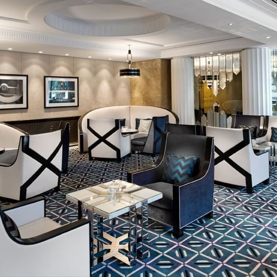 Lounge area in Crystal Club at Crown Towers Melbourne