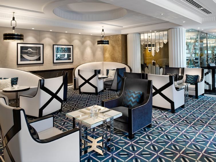 Lounge area in Crystal Club at Crown Towers Melbourne