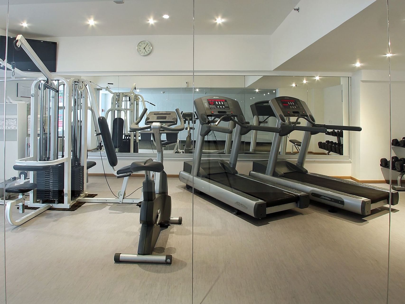 Exercise machines & Tv in Gym Wellness Center at Fiesta Inn