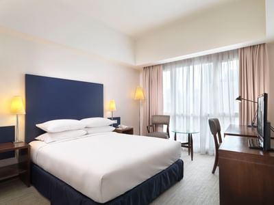 King bed in Premium Corner at Hotel Capitol Kuala Lumpur
