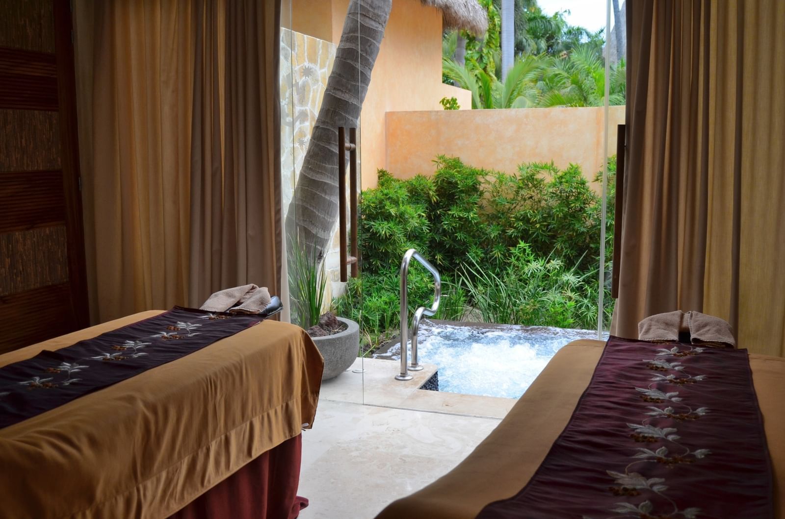 Private spa pool in a spa center at Fiesta Americana hotels