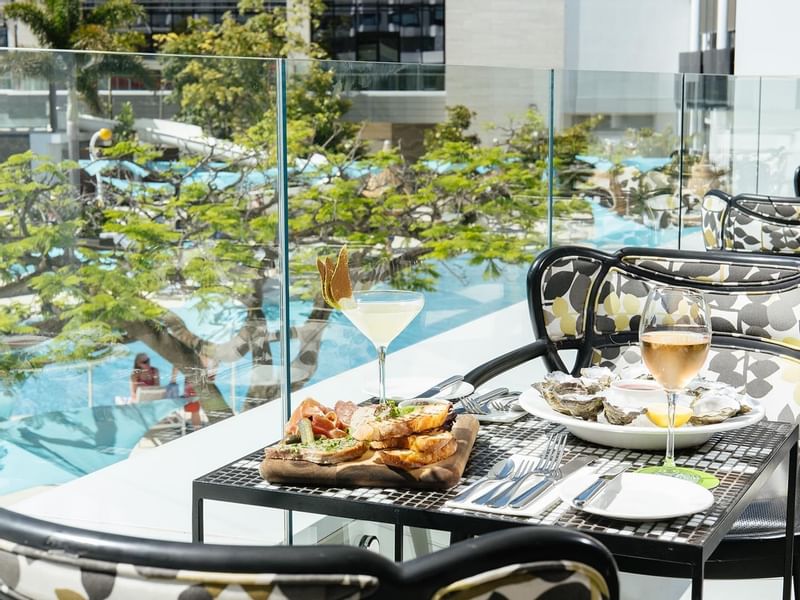 Dining table in Bistro Guillaume at Crown Metropol Melbourne
