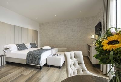 Maiestas Room with a double bed at Sublimis Boutique Hotel Camogli