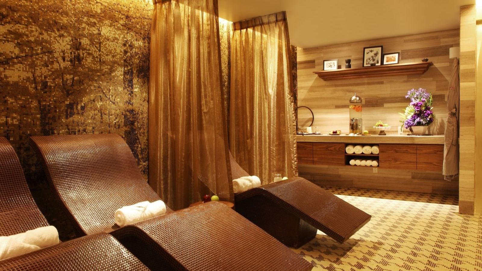 Relaxing chairs in Urban Spa at Live Aqua Resorts