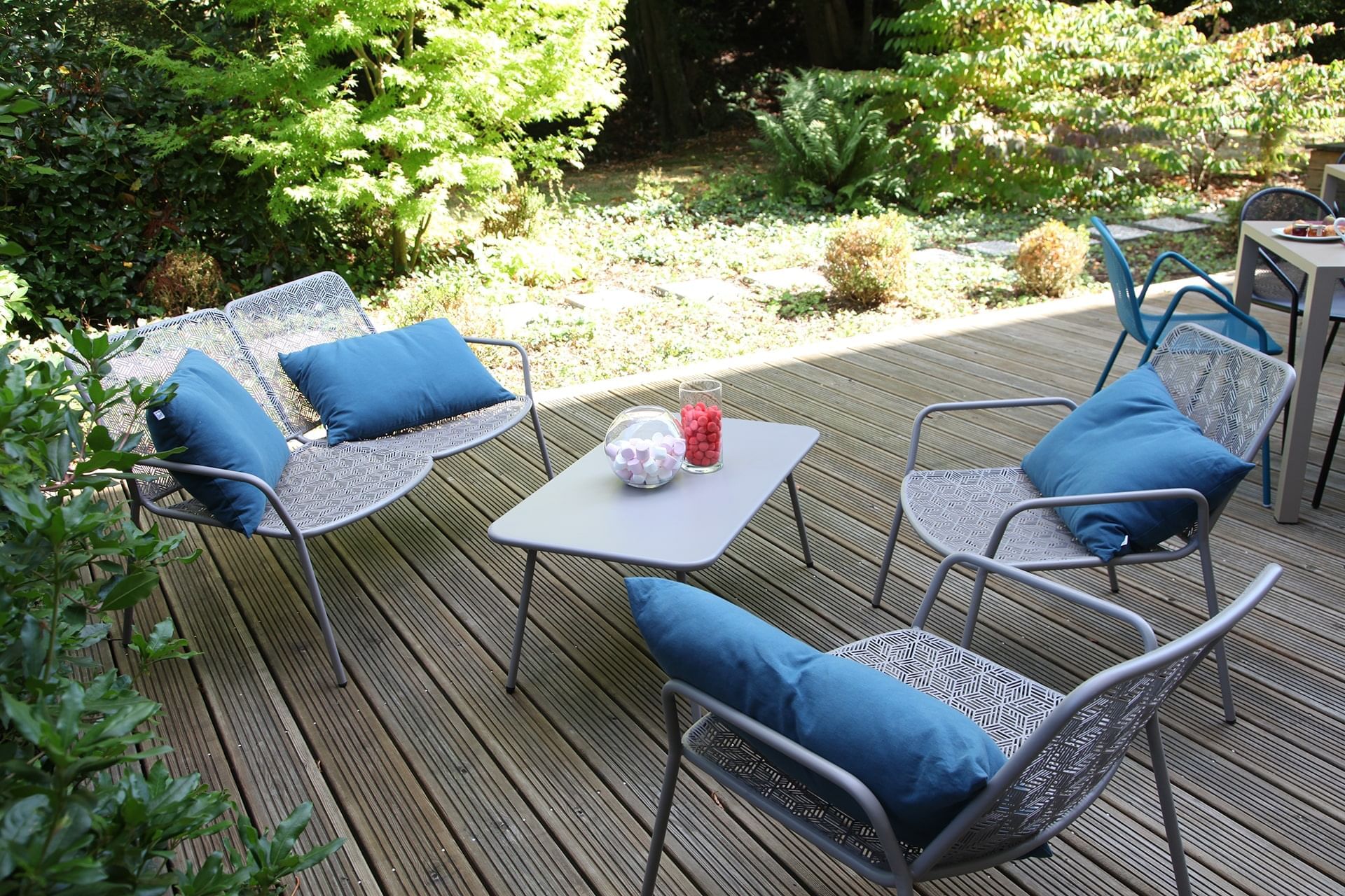 Coin salon du patio à Escale Oceania Rennes