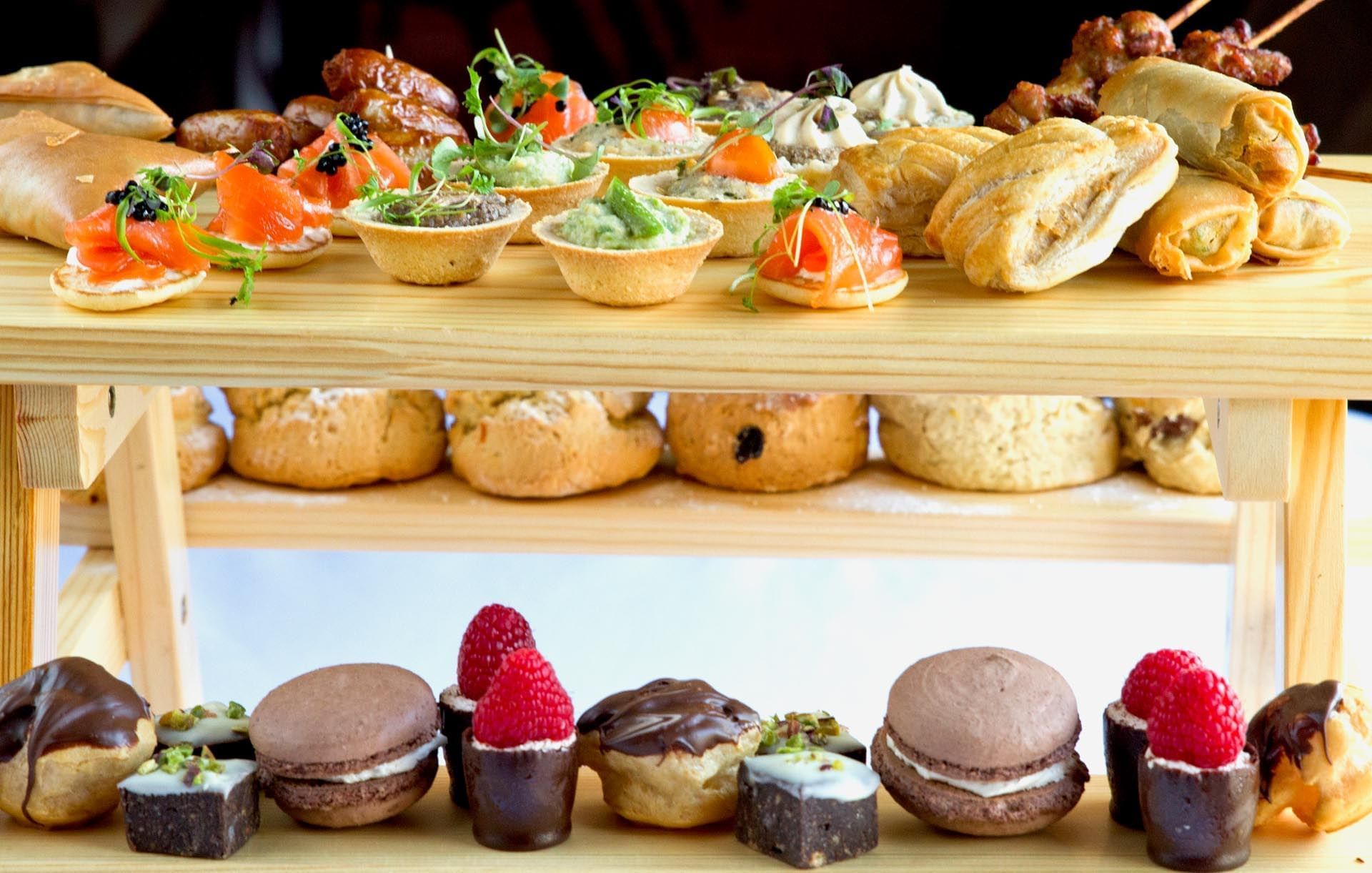 Celebration tea at Barn Hotel Ruislip near London
