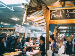 Old Strathcona Farmer’s Market near Metterra Hotel on Whyte