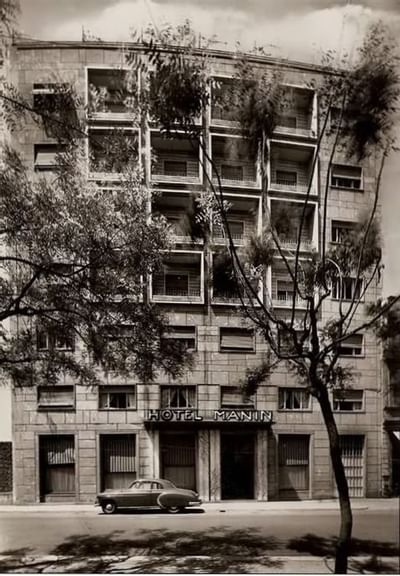 Facciata Hotel Manin 1950