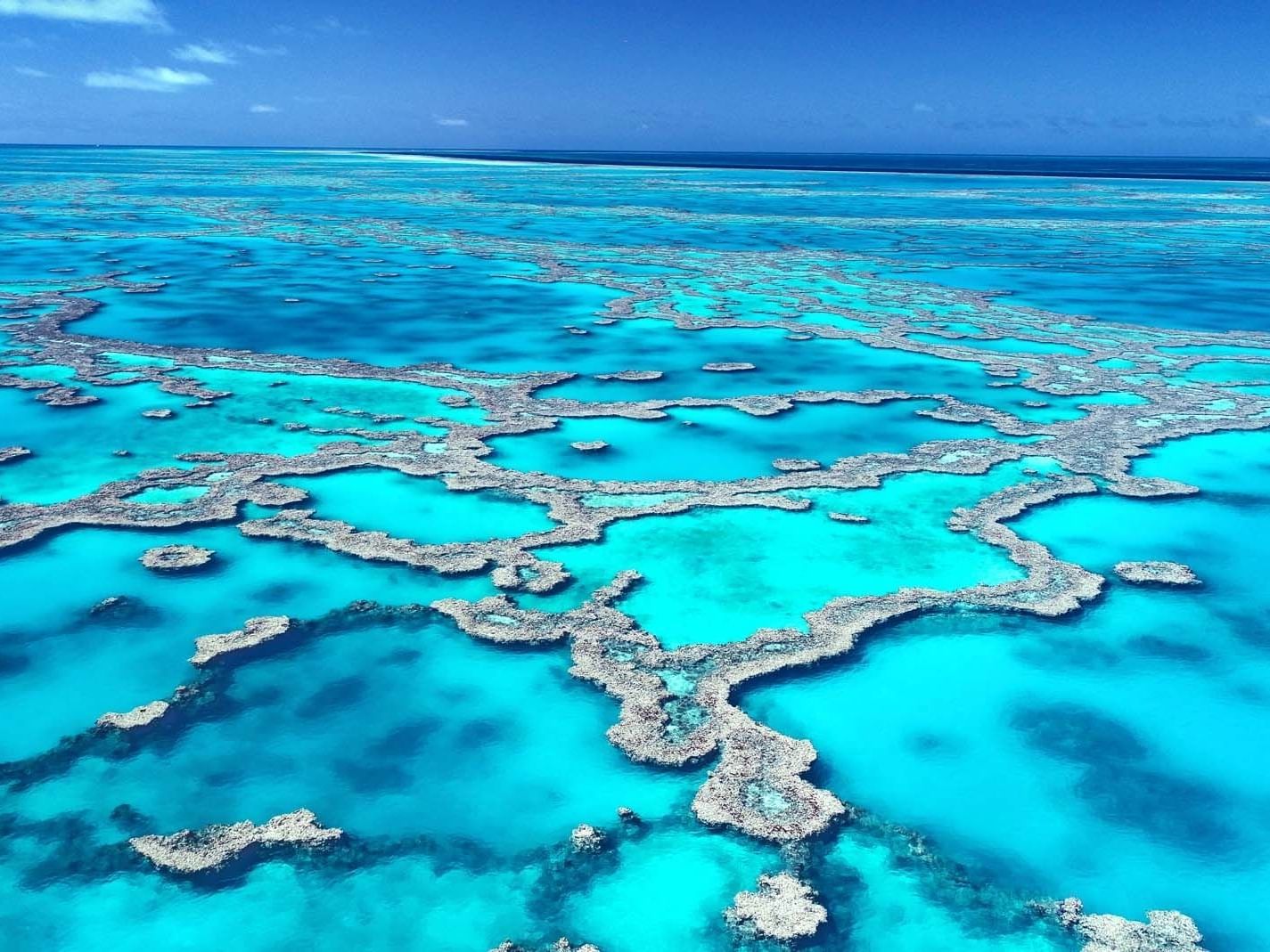View of Great Barrier Reef near Daydream Island Resort