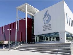 Exterior view of Canada's Sports Hall of Fame Main Office near Acclaim Hotel Calgary